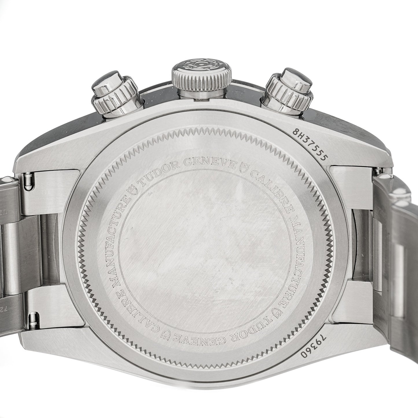 Stainless Steel 41mm Black Bay Chronograph Panda Automatic Watch White 79360N