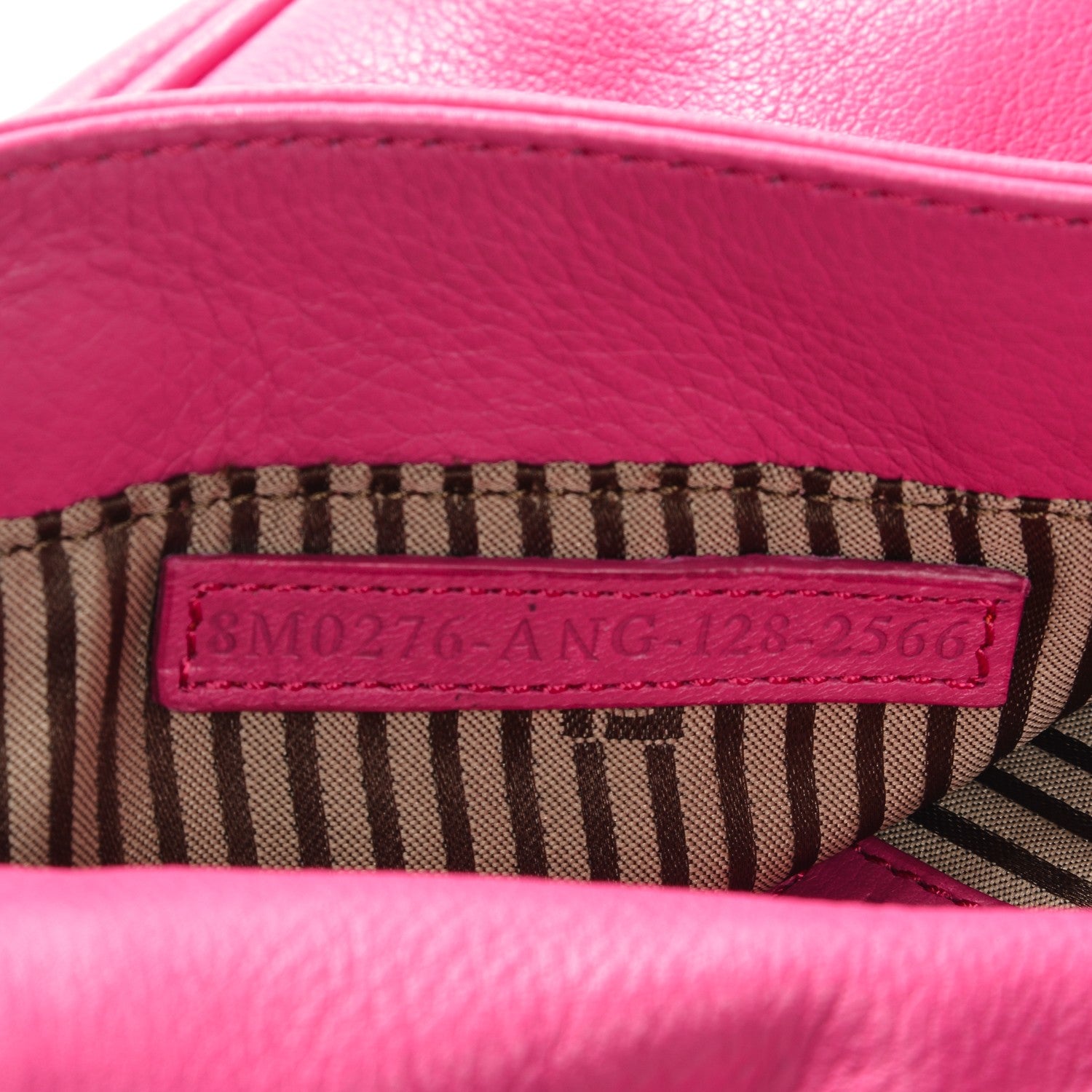 Fendi Vitello Flamingo Fendista Pouchette Crossbody Lampone 7 of 7