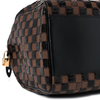 Louis Vuitton Damier Paillettes Speedy 30 Black 7 of 8
