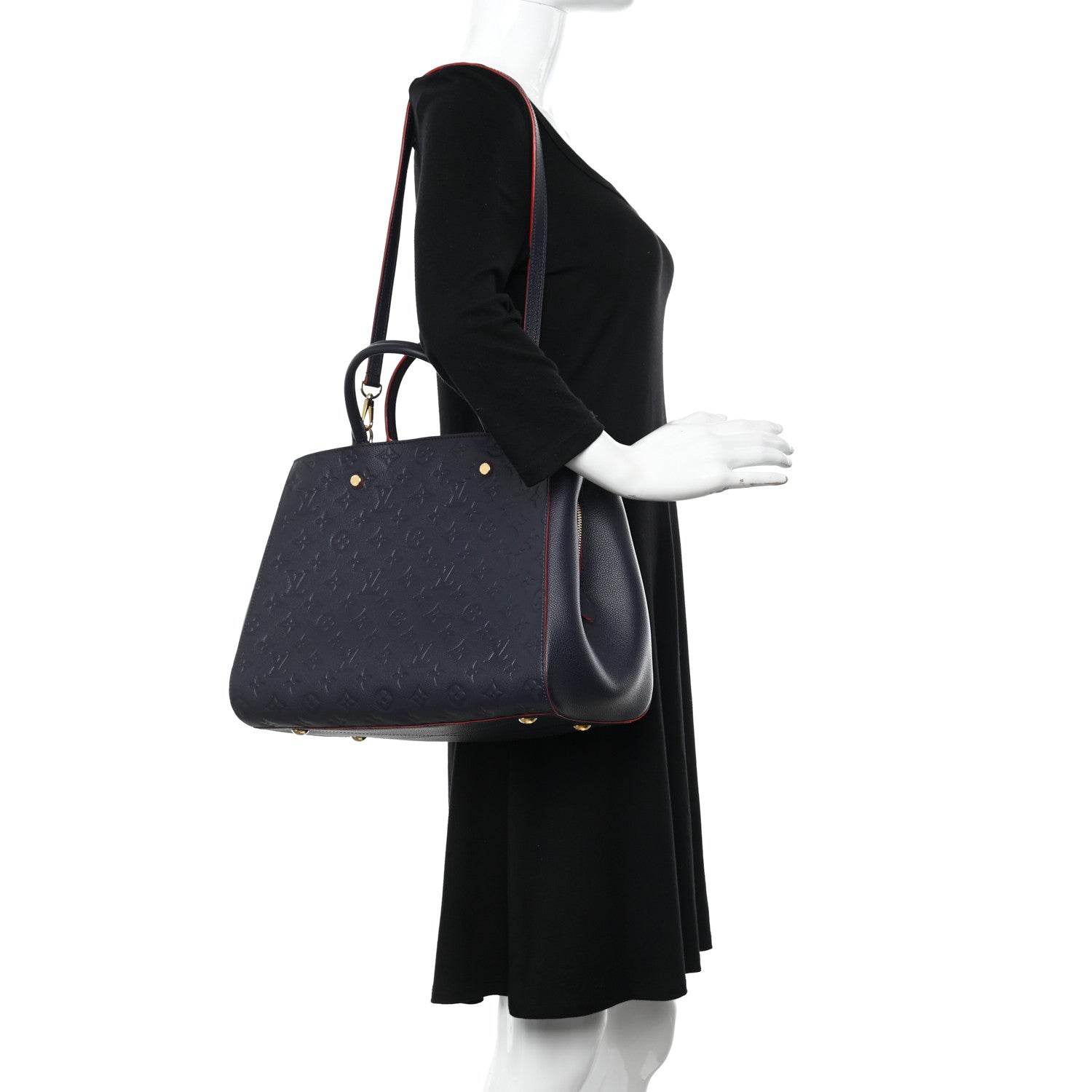 Louis Vuitton Empreinte Montaigne GM Marine Rouge 2 of 10