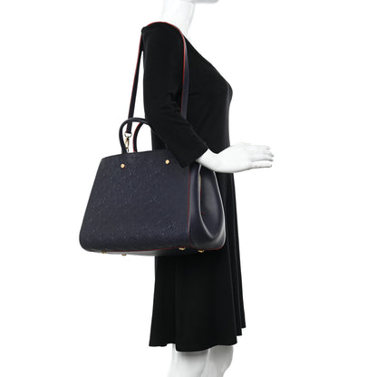 Louis Vuitton Empreinte Montaigne GM Marine Rouge 2 of 10