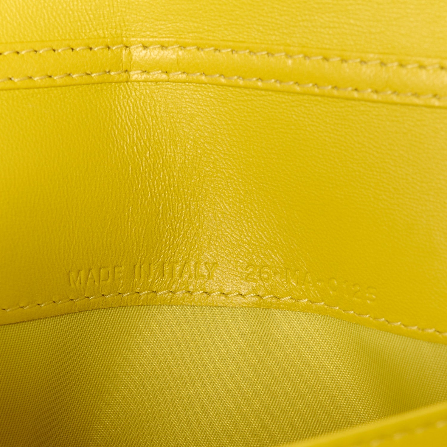 Christian Dior Grained Calfskin Cannage Miss Dior Promenade Chain Wallet Light Pink Yellow 7 of 10