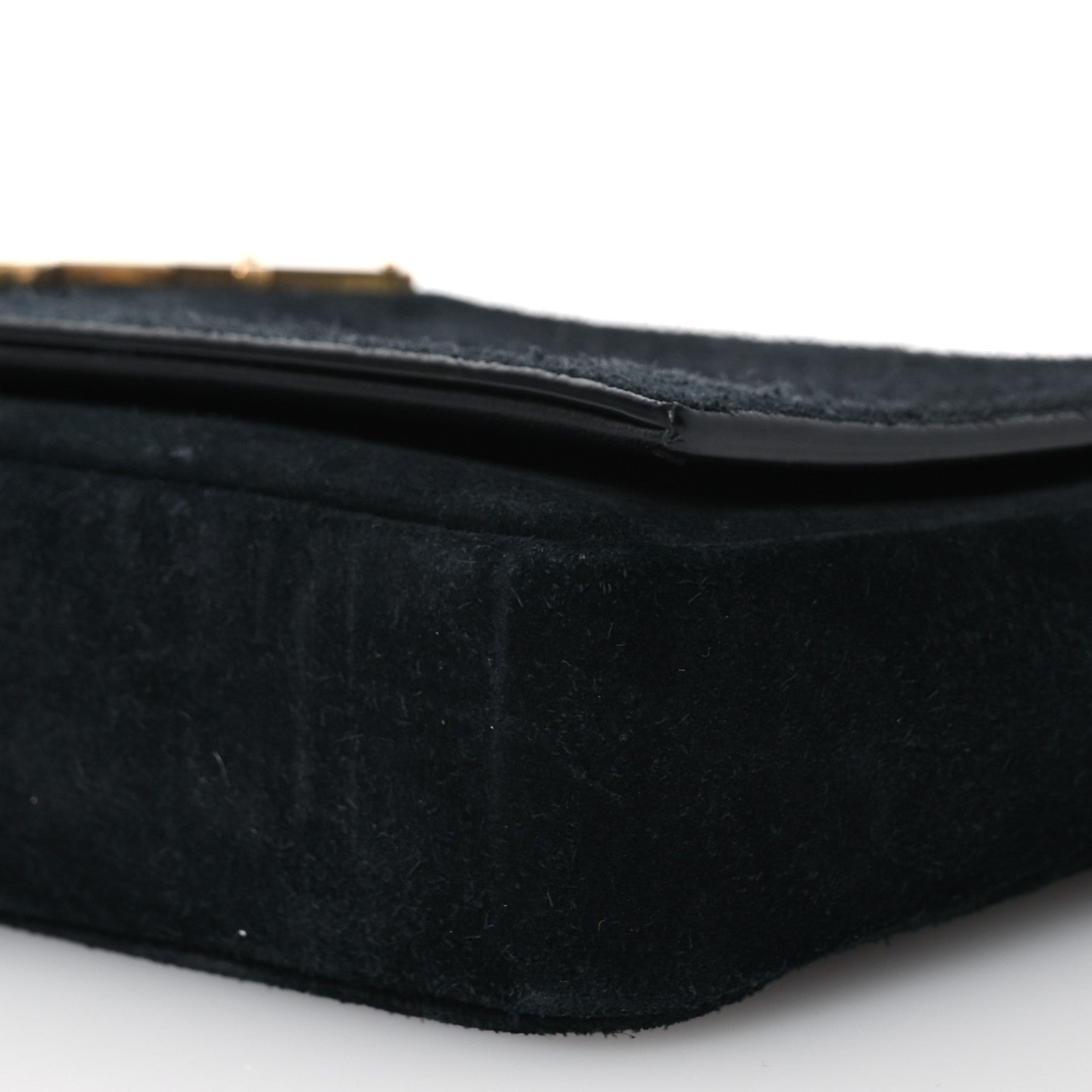 Saint Laurent Suede Monogram Tassel Kate 99 Baguette Bag Black 11 of 19