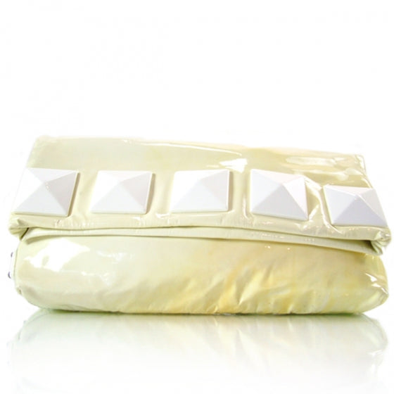 Marc Jacobs Patent Rocker Clutch Ivory 1 of 9