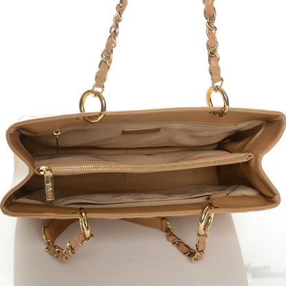 Chanel Caviar Quilted Grand Shopping Tote GST Beige 5 of 7