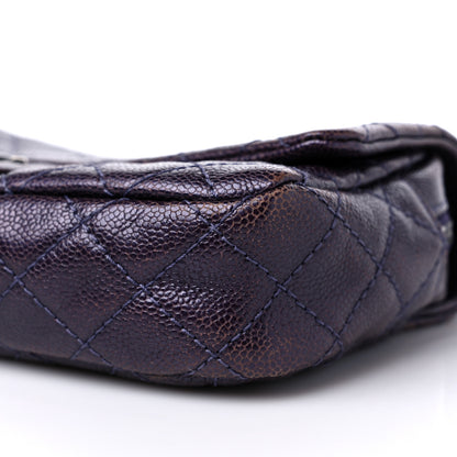 Chanel Iridescent Caviar Quilted Small Chic Flap Dark Purple 8 of 10