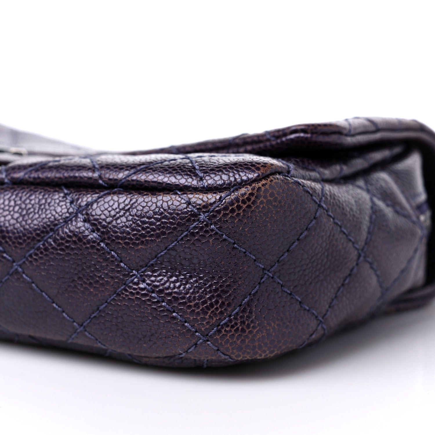 Chanel Iridescent Caviar Quilted Small Chic Flap Dark Purple 8 of 10