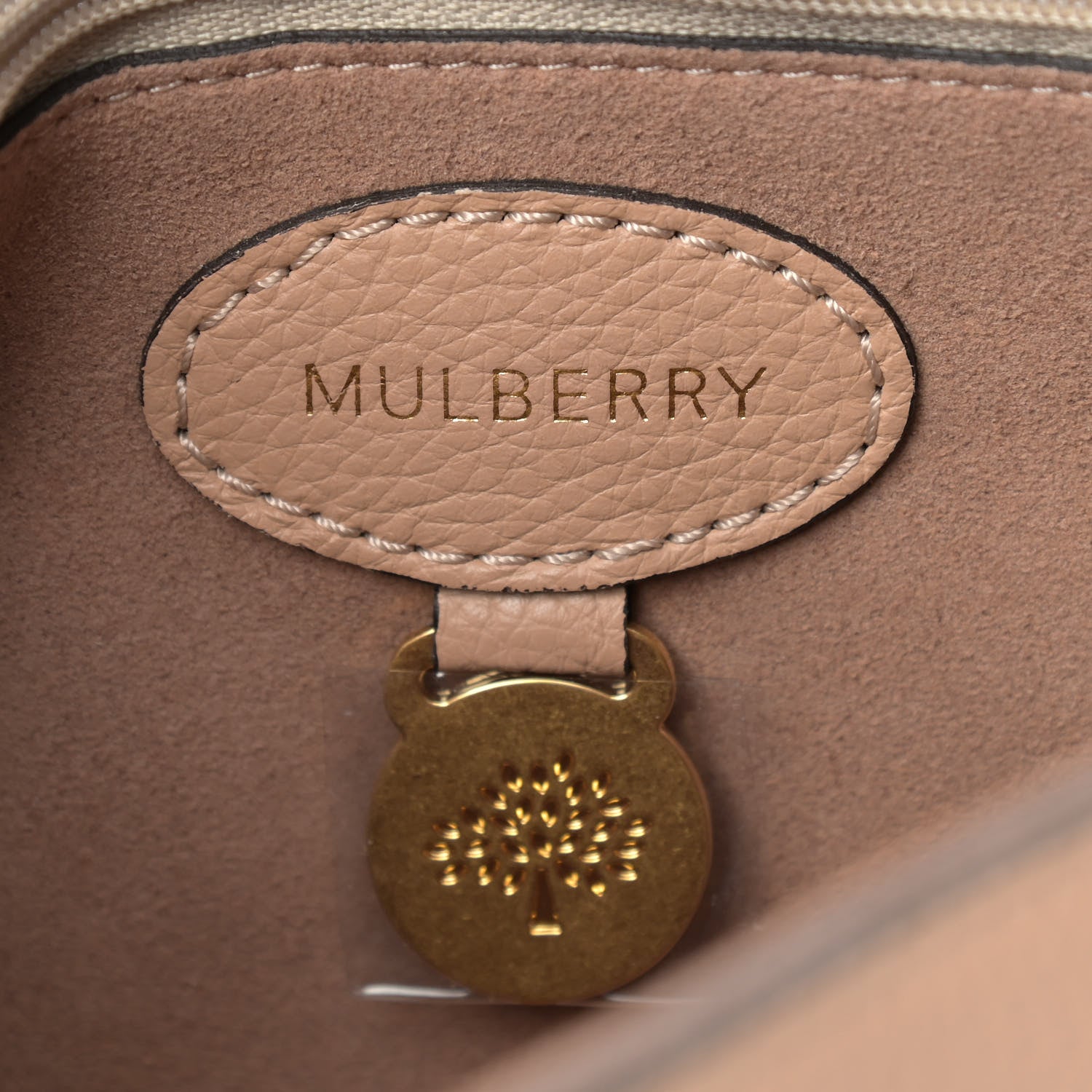 Mulberry Small Classic Grain Calfskin Small Lily Flap Light Salmon 6 of 13