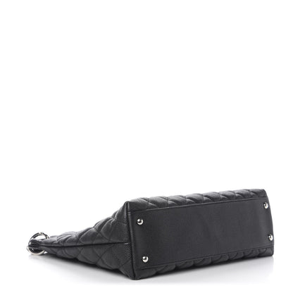 Chanel Caviar Quilted CC Shopping Tote Black 4 of 11