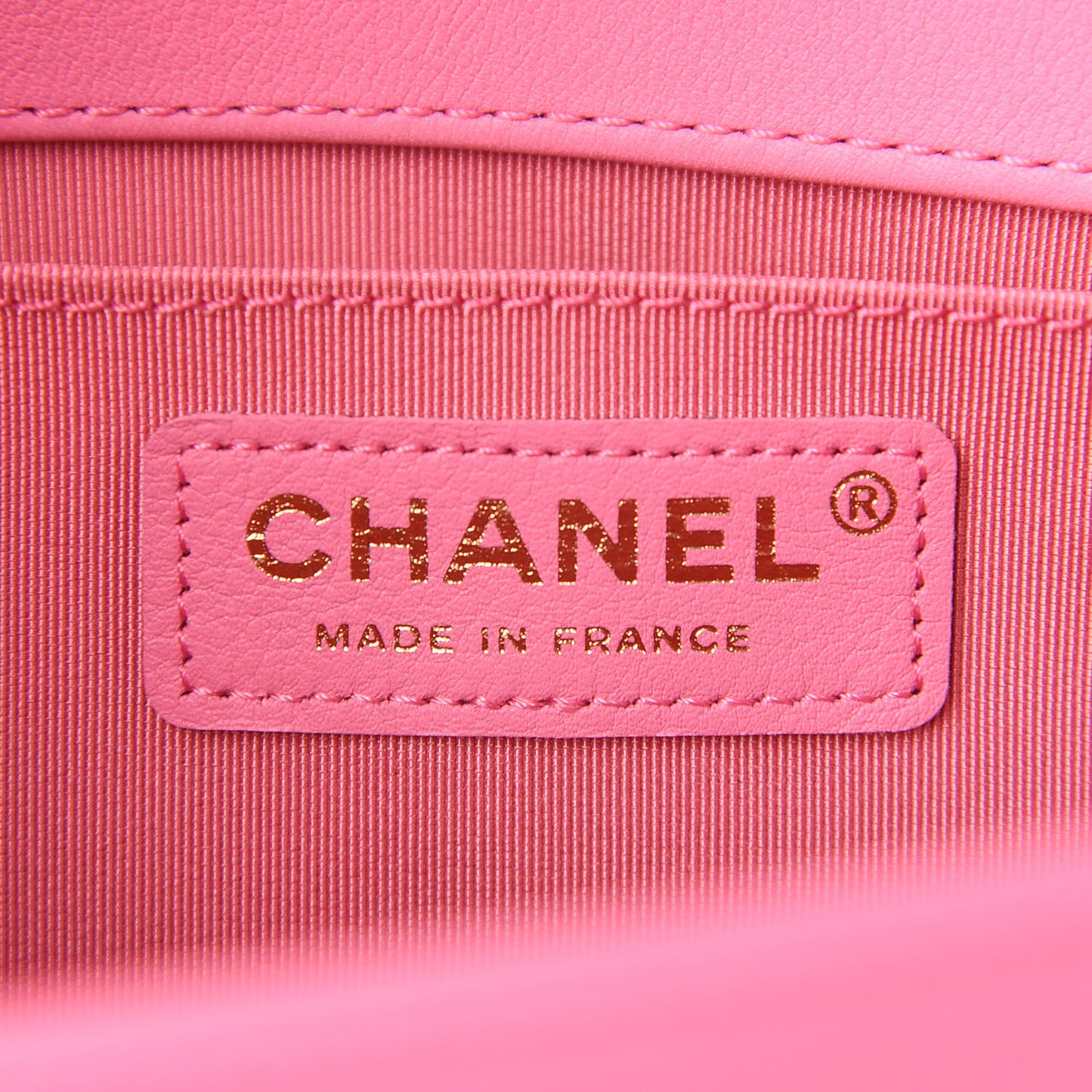 Calfskin Quilted Medium Boy Flap Pink