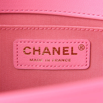 Chanel Calfskin Quilted Medium Boy Flap Pink 6 of 9