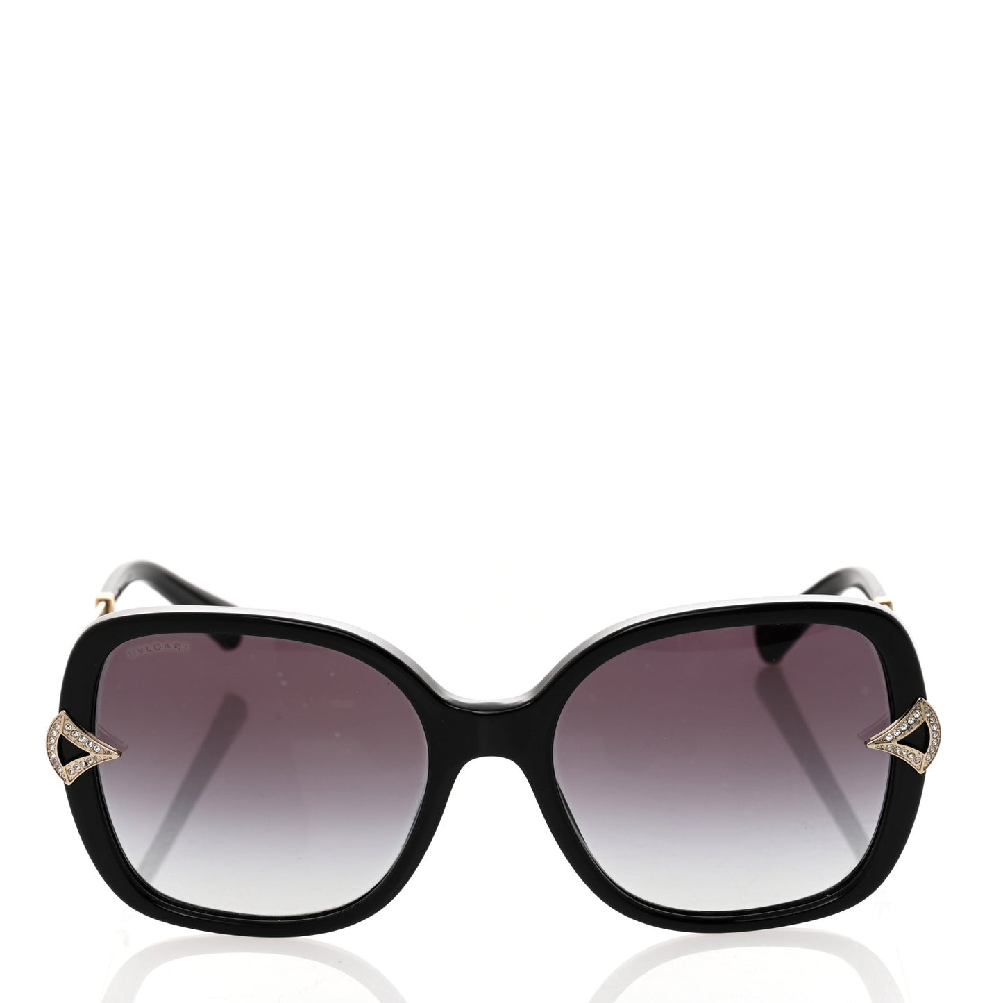 Oversized Crystal Sunglasses 8217-B Black