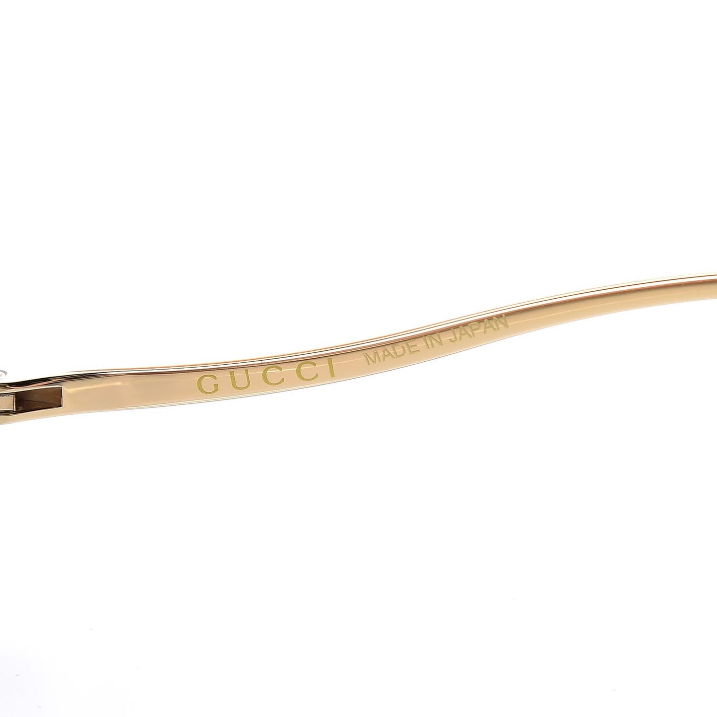 Rimless Sunglasses GG0355S Gold Flash Pink