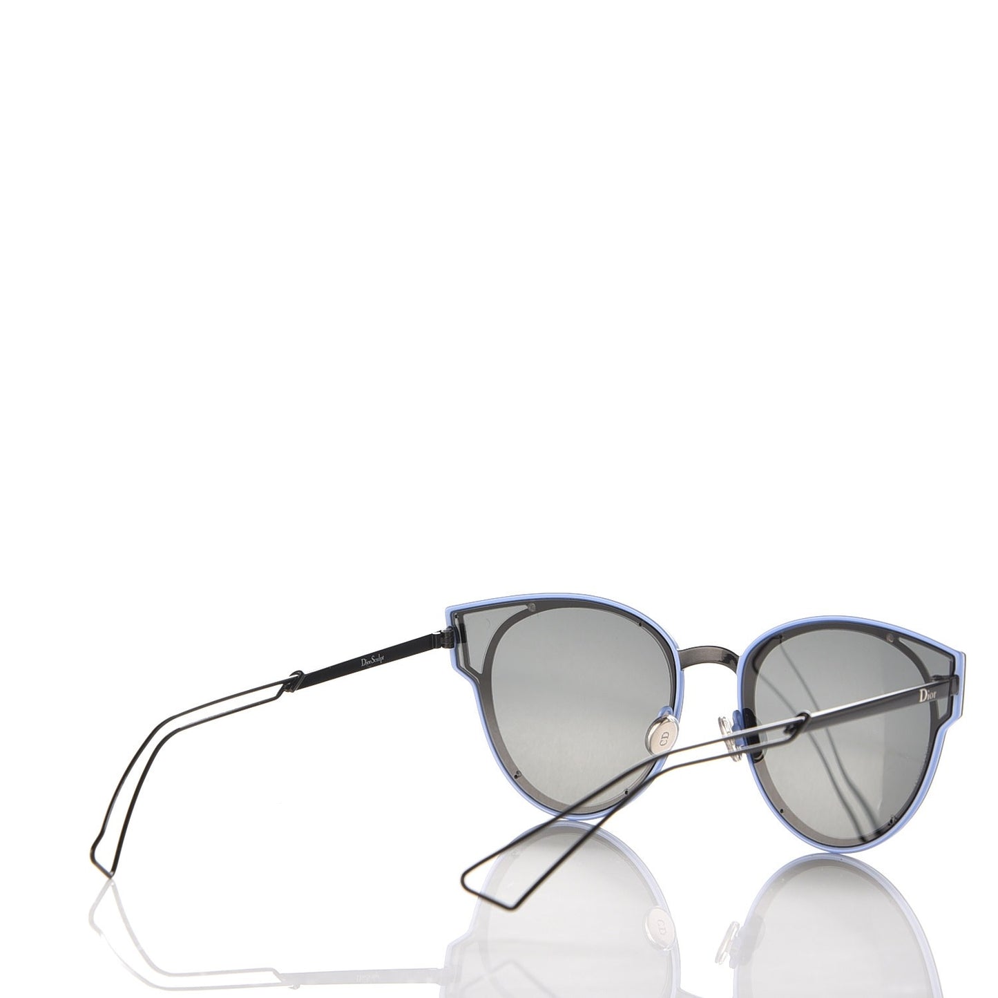 Sculpt Cat Eye Sunglasses Black Gray
