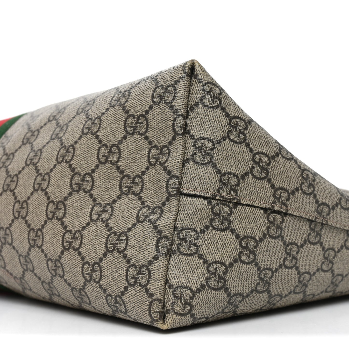 GG Supreme Monogram Medium Ophidia Shopping Tote Brown