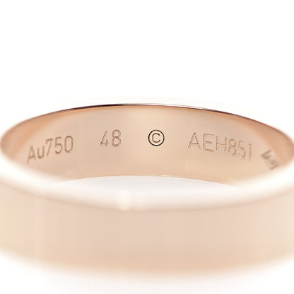 Cartier 18K Pink Gold 4mm C De Wedding Band Ring 48 4.5 4 of 6