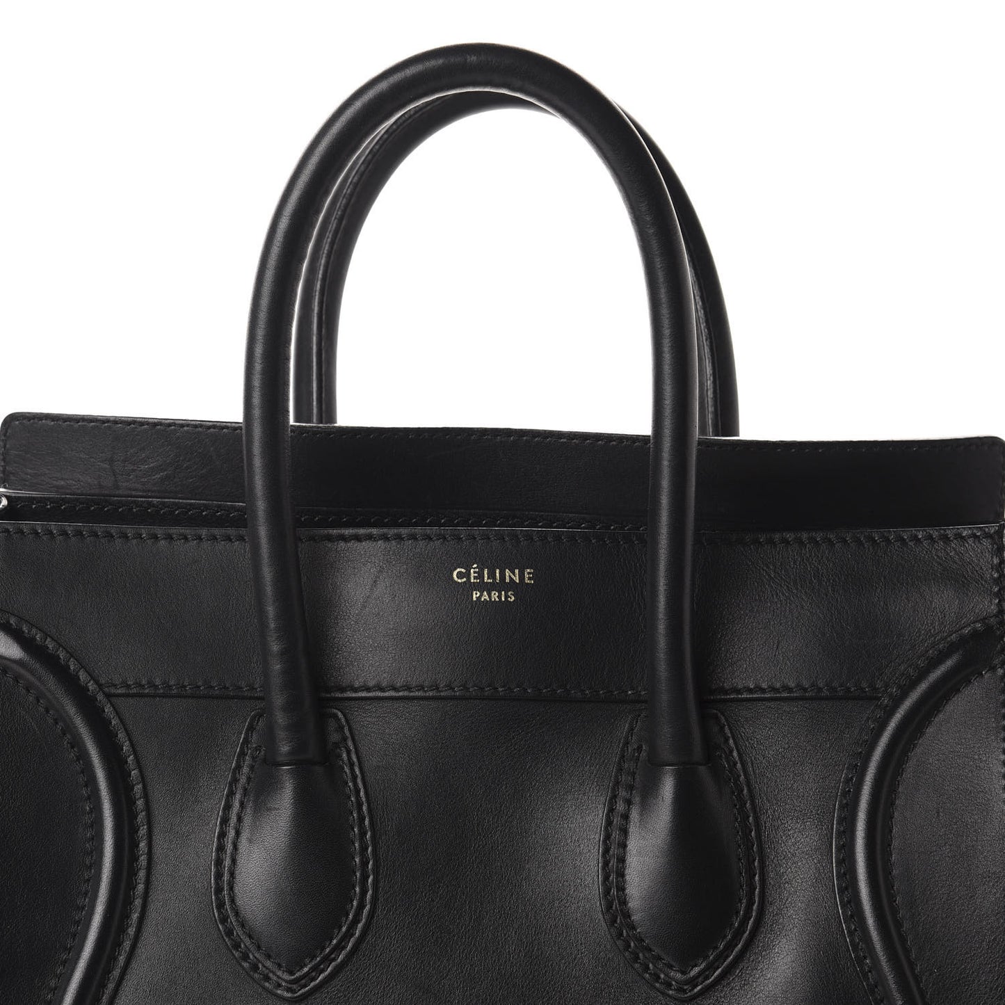 Smooth Calfskin Mini Luggage Black