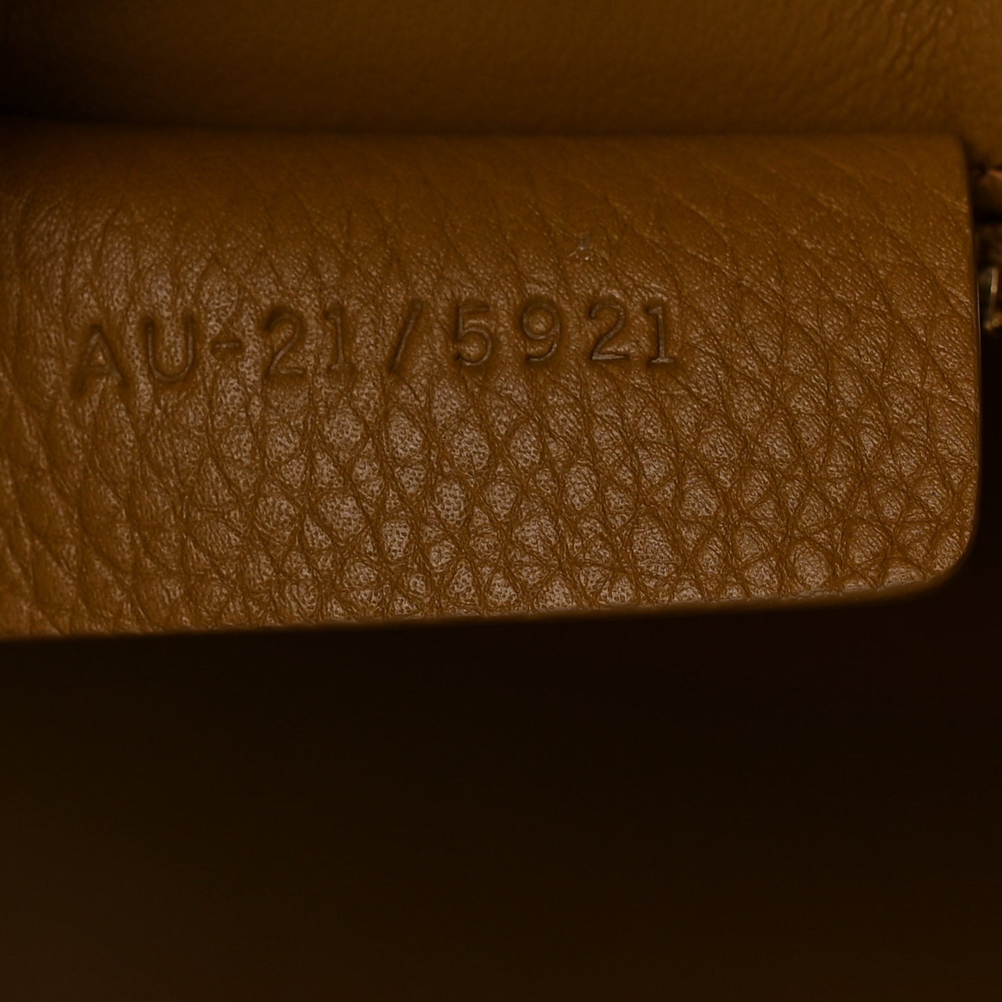 Hammered Calfskin Medium Hug Bag Testa Di Moro Burnt Ocher
