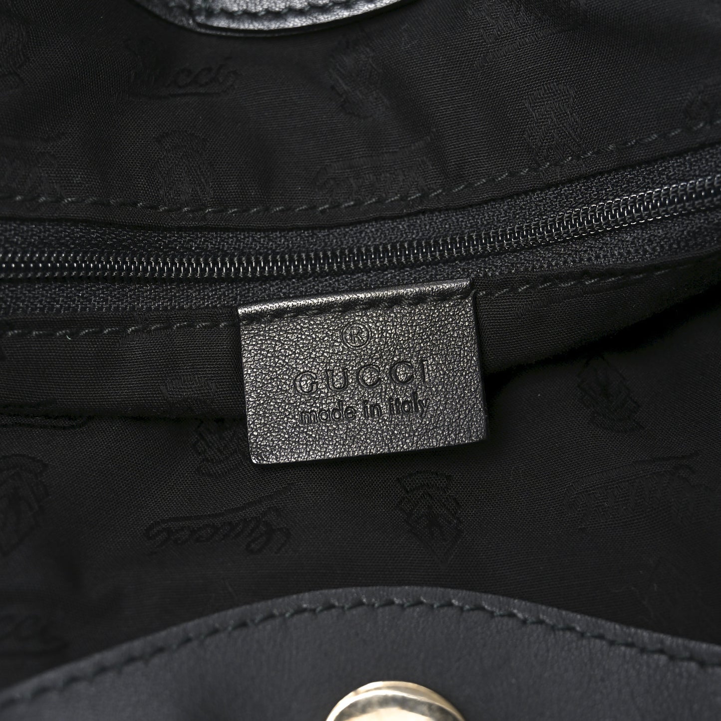 Guccissima Medium Sukey Tote Black