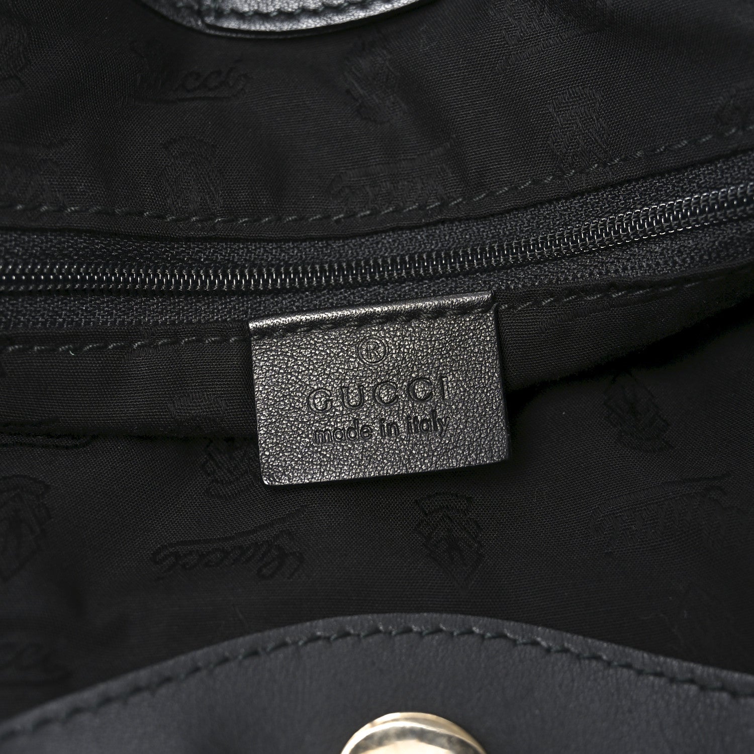 Gucci Guccissima Medium Sukey Tote Black 6 of 10
