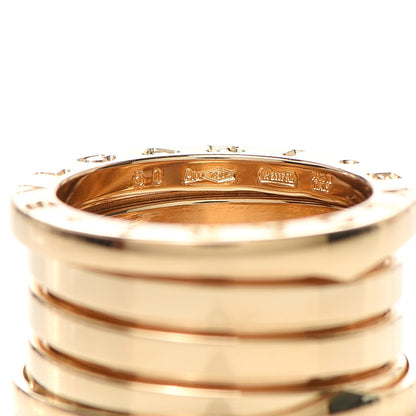 Bulgari 18K Yellow Gold B.Zero1 Four-Band Ring 50 5.25 4 of 6