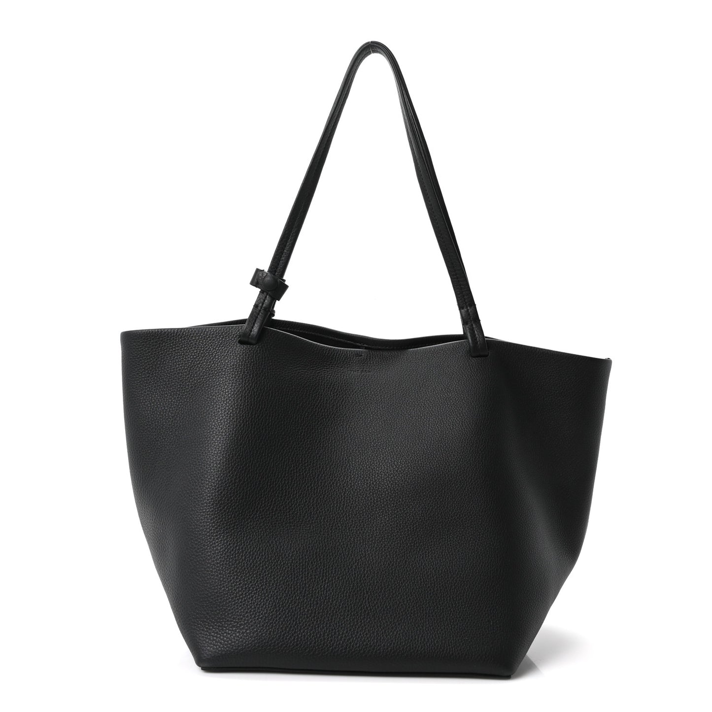 Grained Calfskin Park Tote Three Black