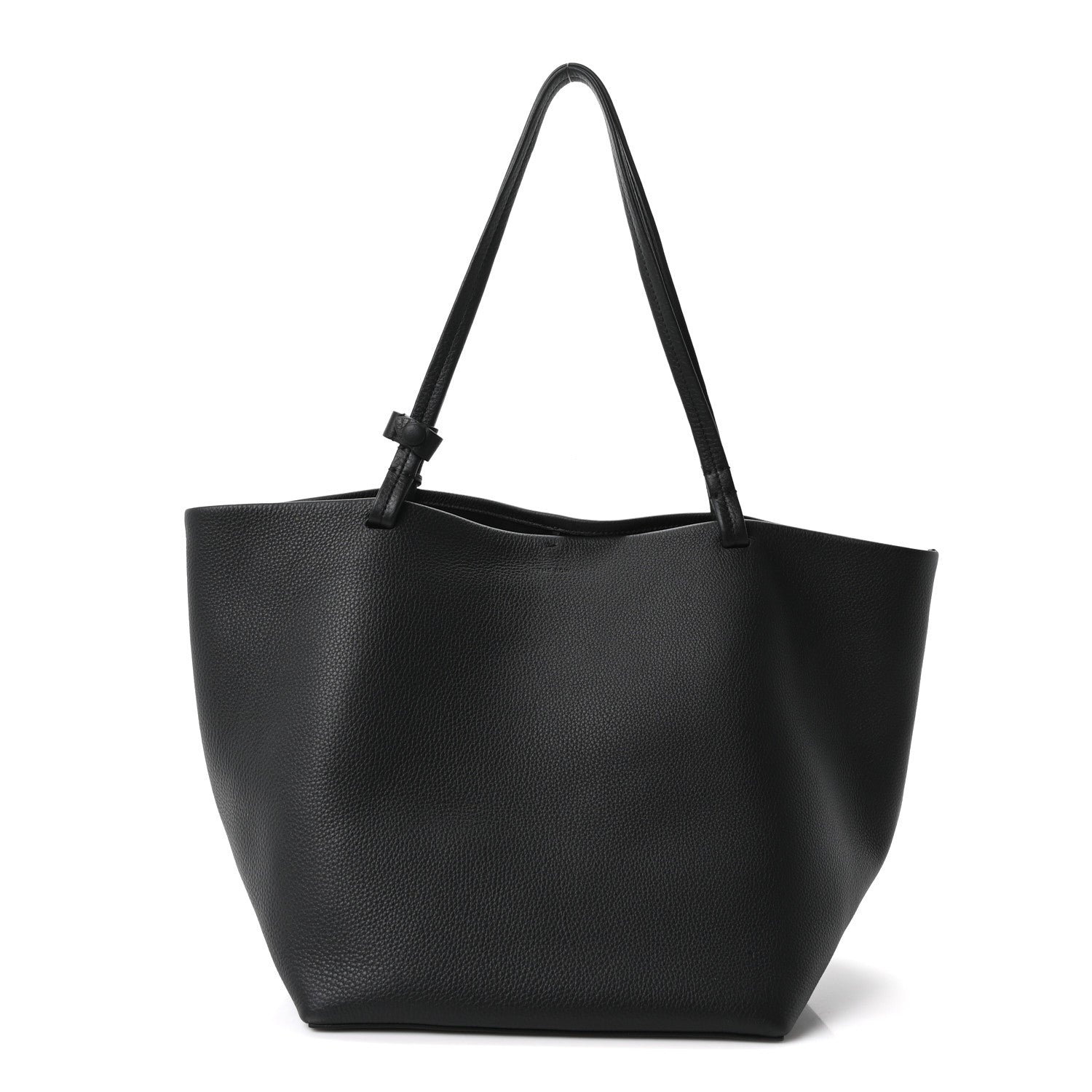 The Row Grained Calfskin Park Tote Three Black 1 of 11