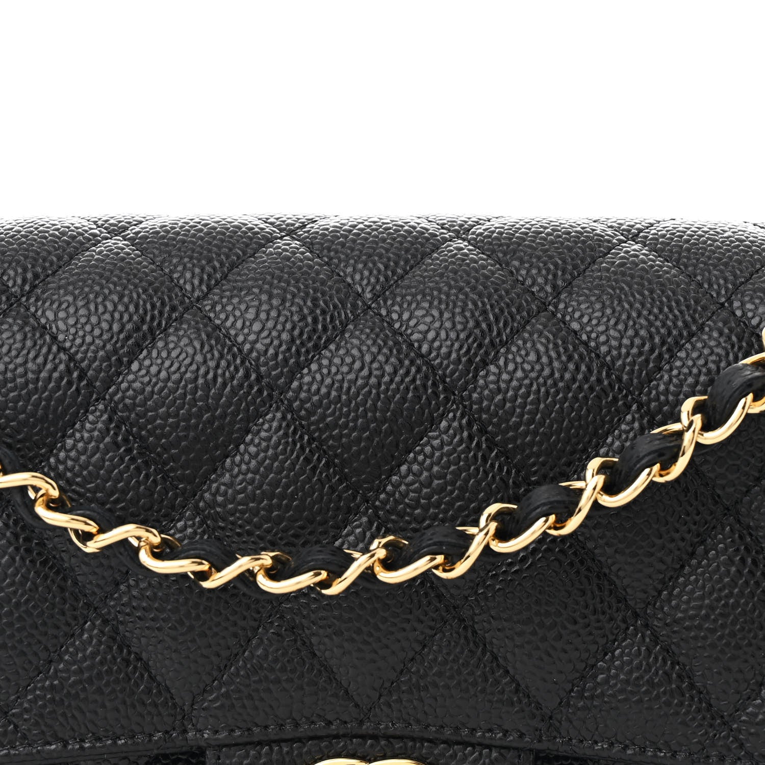 Chanel Caviar Quilted Medium Double Flap Black 8 of 10