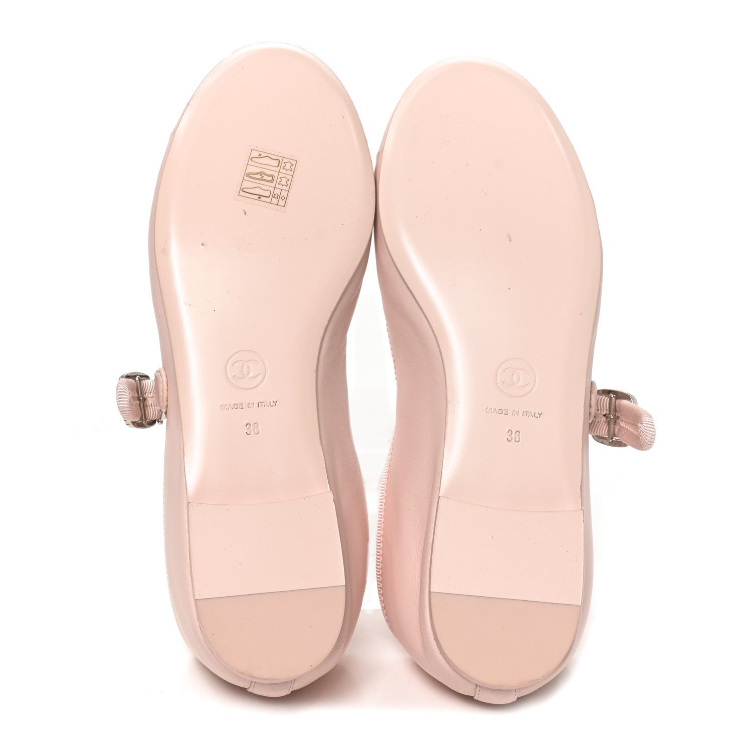 Chanel Lambskin Mary Jane Flats 38 Light Pink 1854949 – FASHIONPHILE
