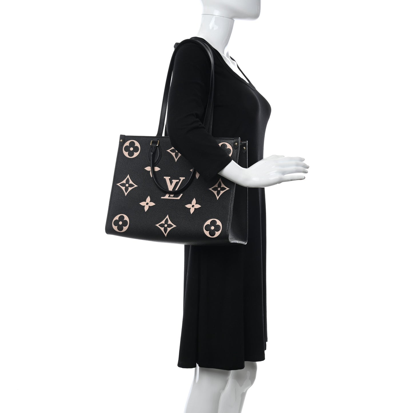 Empreinte Monogram Giant Onthego MM Black Beige