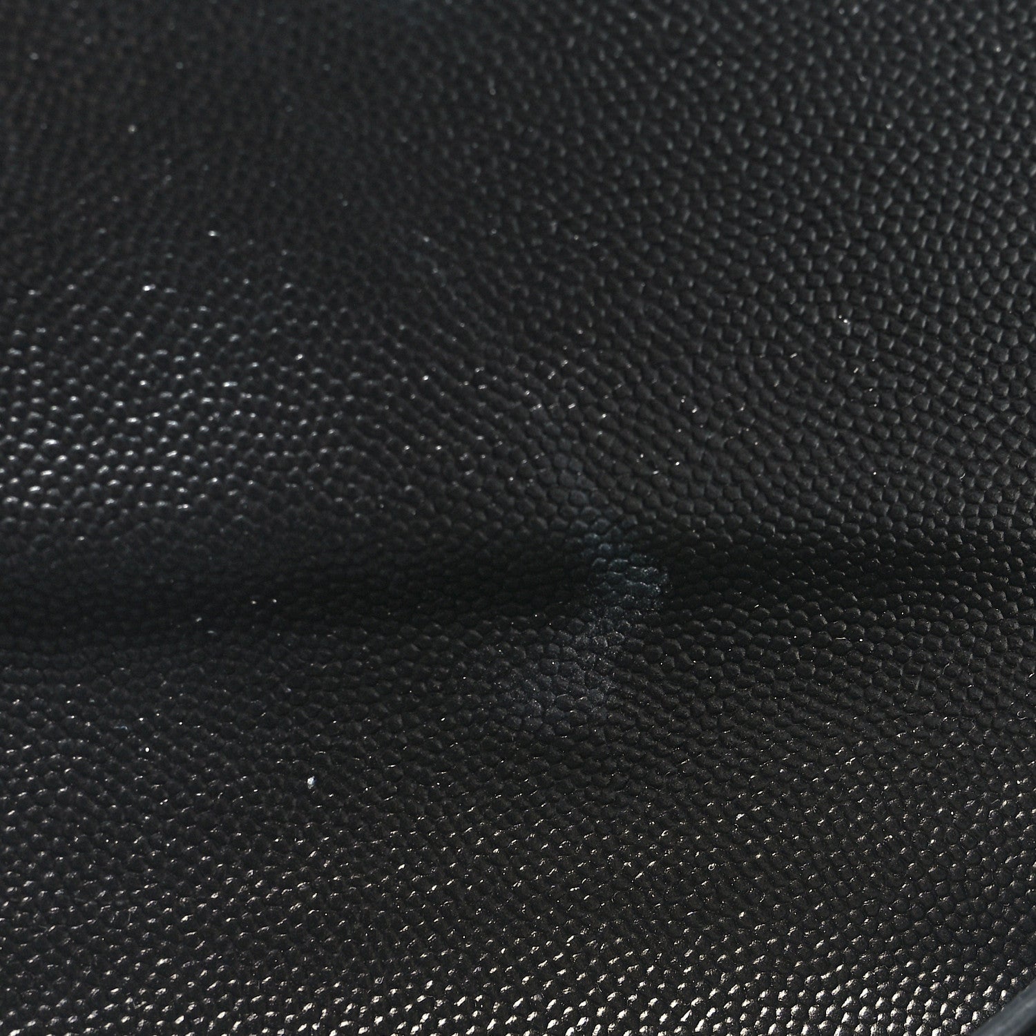 Saint Laurent Grain De Poudre Matelasse Chevron Monogram Chain Wallet Black 11 of 12