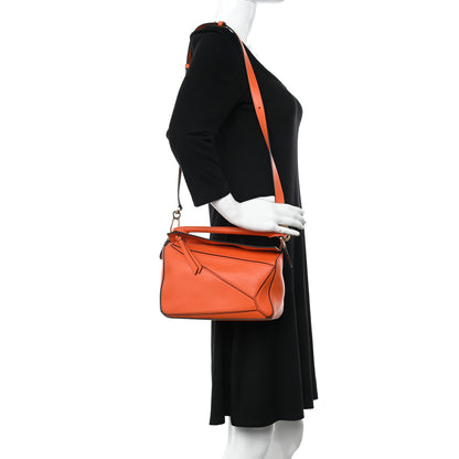 Loewe Calfskin Small Puzzle Bag Coral 2 of 12