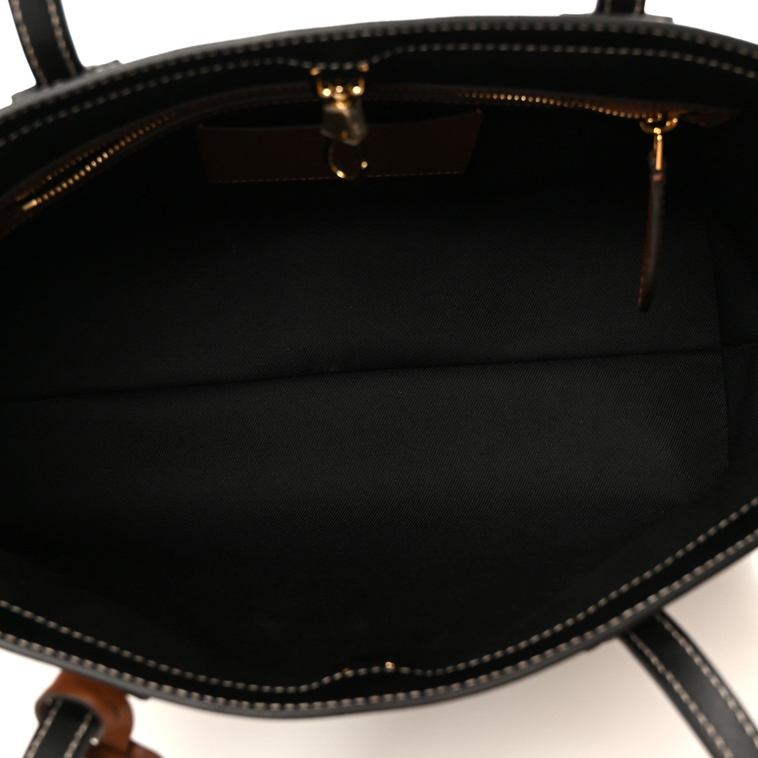 Burberry E-Canvas Check Medium Soft TB Tote Dark Birch Brown Dark Birch Brown 5 of 11