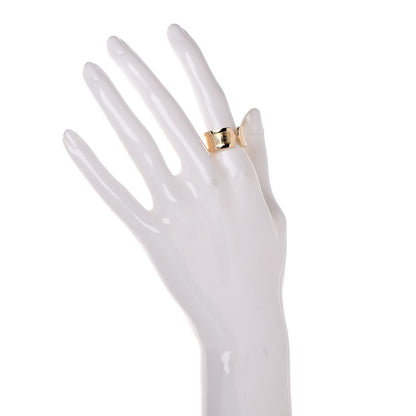 Cartier 18K Yellow Gold 10mm Logo De Ring 54 6.75 2 of 6