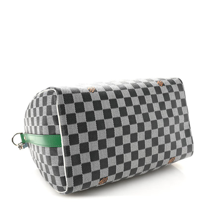 Louis Vuitton Damier Speedy Bandouliere 30 Black White 4 of 10