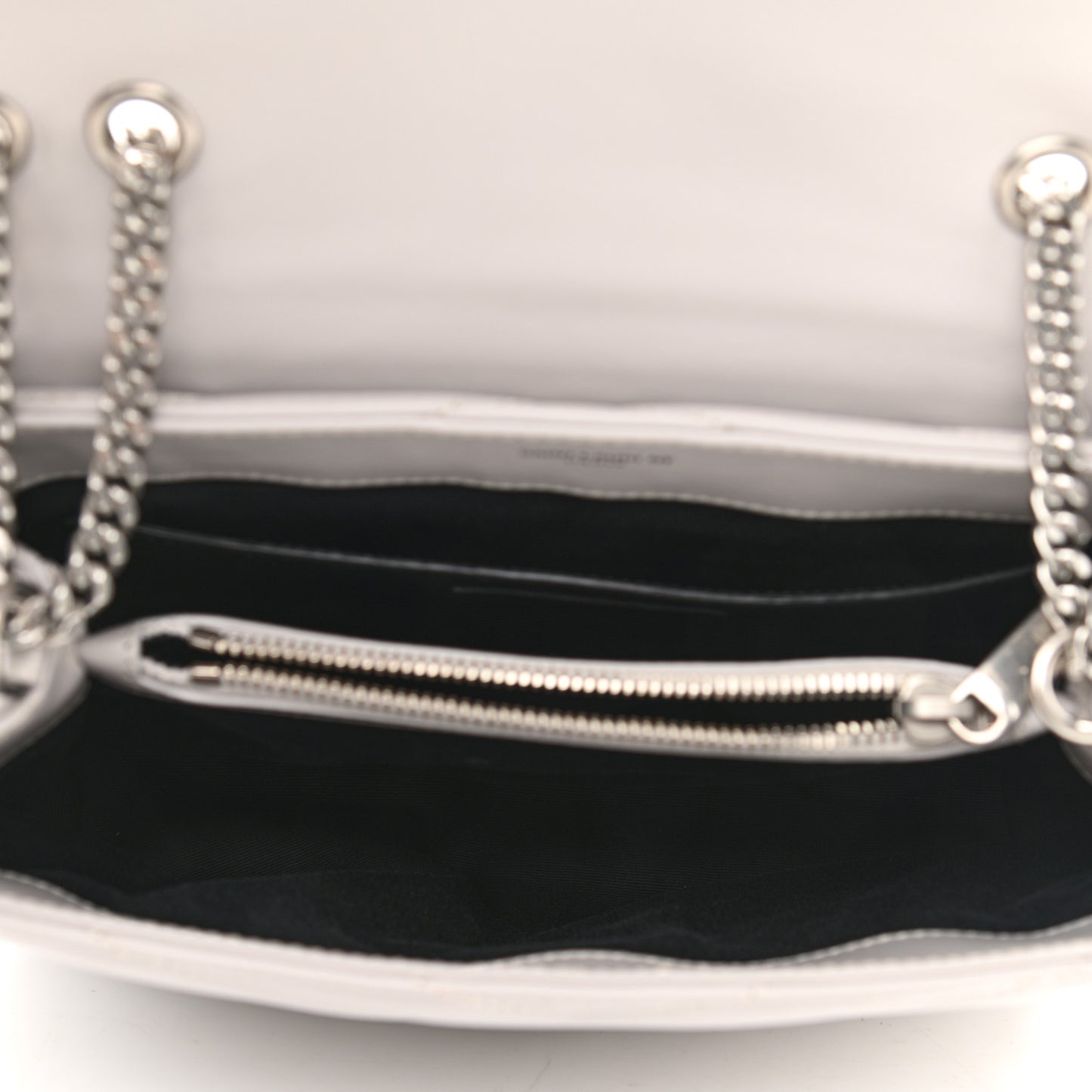 Calfskin Y Quilted Monogram Small Loulou Chain Satchel Granite