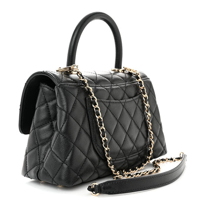 Chanel Caviar Quilted Mini Coco Handle Flap Black 3 of 11