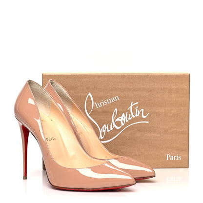 Christian Louboutin Patent Pigalle Follies 100 Pumps 42 Nude 11 of 11