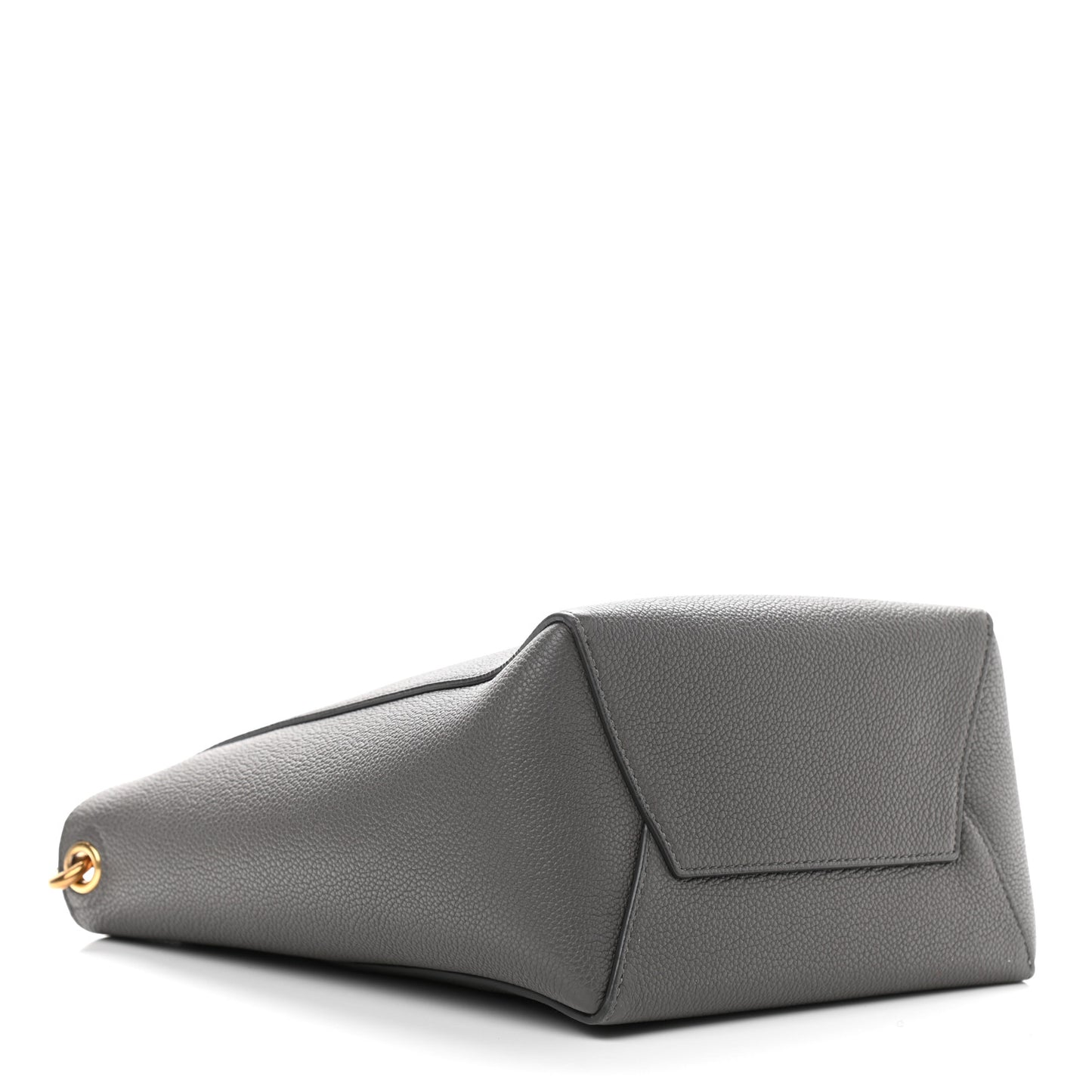 Soft Grained Calfskin Small Sangle Bucket Bag Grey