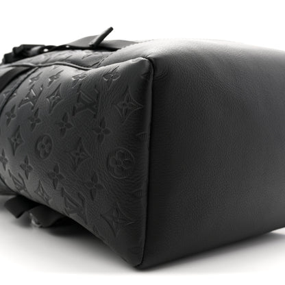 Louis Vuitton Calfskin Monogram Shadow Getaway Backpack Black 8 of 9