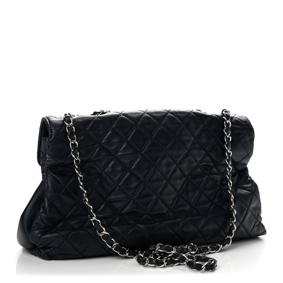 Chanel Lambskin Quilted Medium By 4 Flap Navy 3 of 13