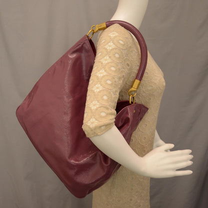 Saint Laurent Patent Roady Hobo Mauve 2 of 7