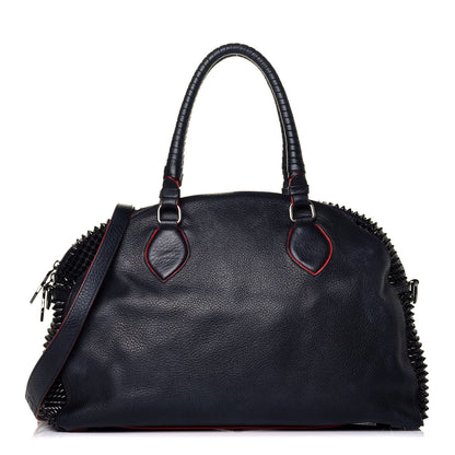 Christian Louboutin Calfskin Panettone Spiked Large Ranch Black 1 of 9