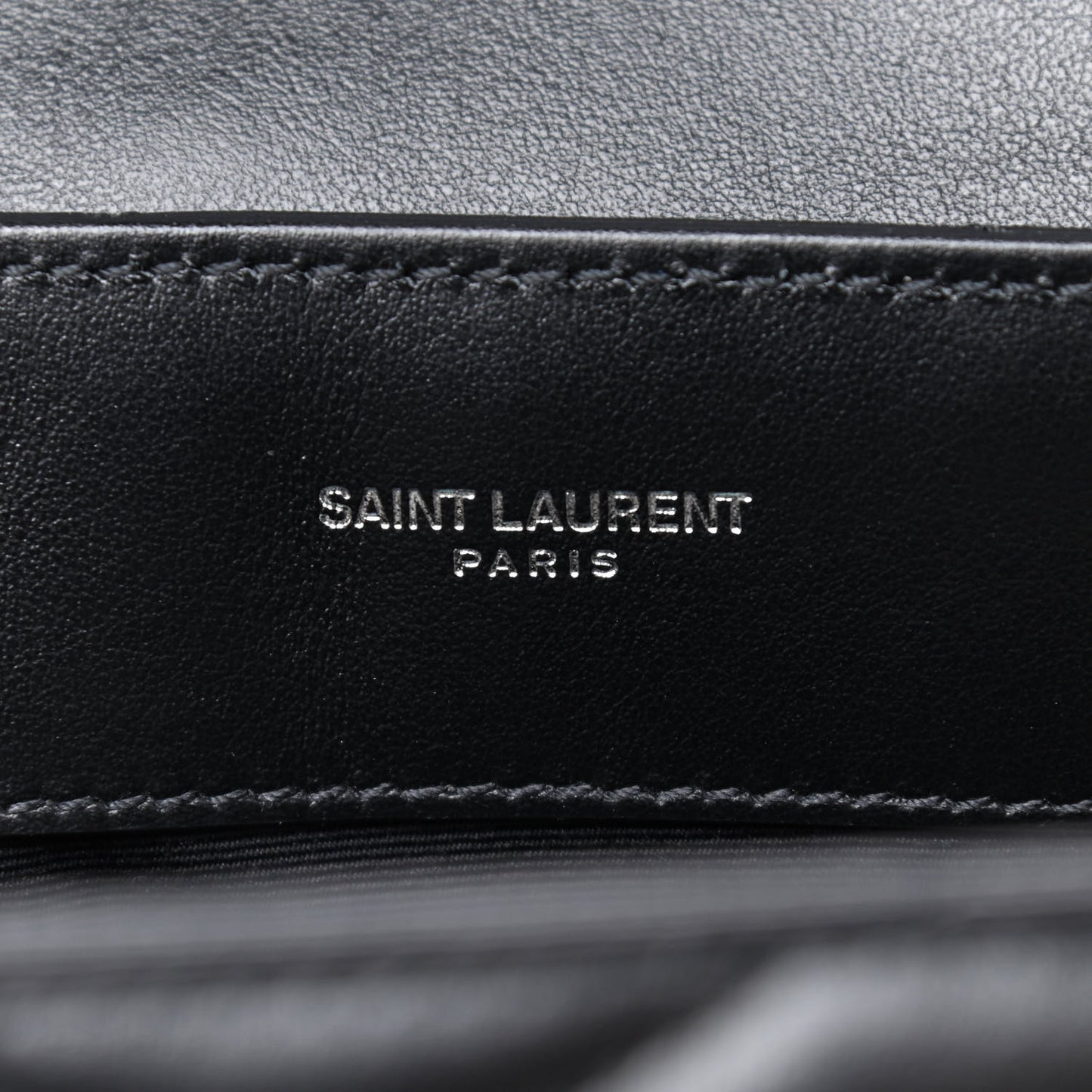 Calfskin Y Quilted Monogram Small Loulou Chain Satchel Black