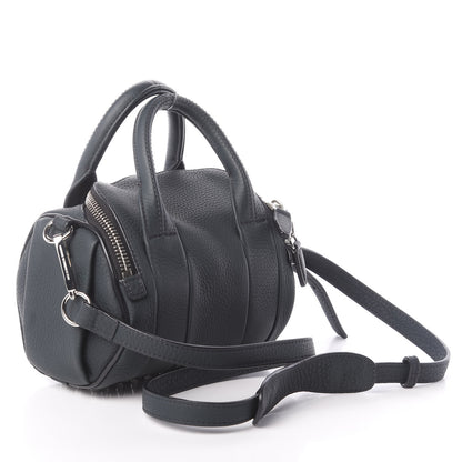 Alexander Wang Pebbled Lambskin Mini Rockie Dark Green Silver Hardware 4 of 10