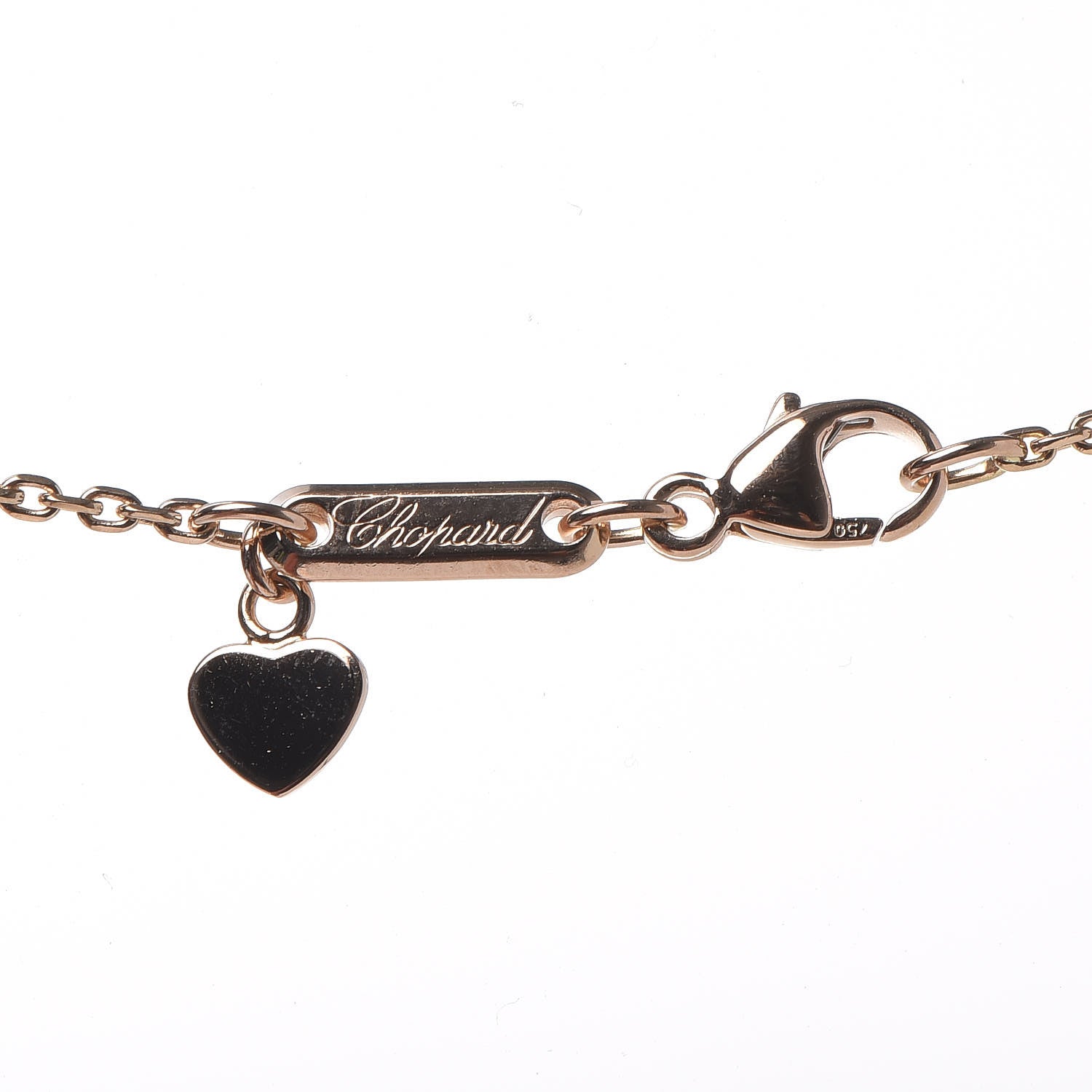 Chopard 18K Rose Gold Heart Pendant Necklace 4 of 5