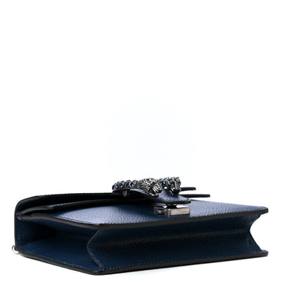 Gucci Dollar Calfskin Crystal Mini Dionysus Shoulder Bag Blue Agata Montana Sapphire 3 of 6