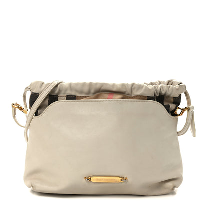 Burberry Derby Calfskin House Check Little Crush White 1 of 15