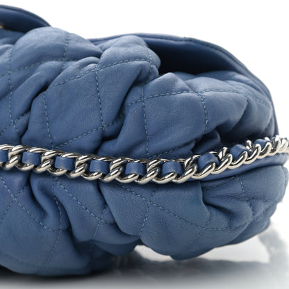 Chanel Washed Lambskin Quilted Mini Chain Around Flap Blue 10 of 15