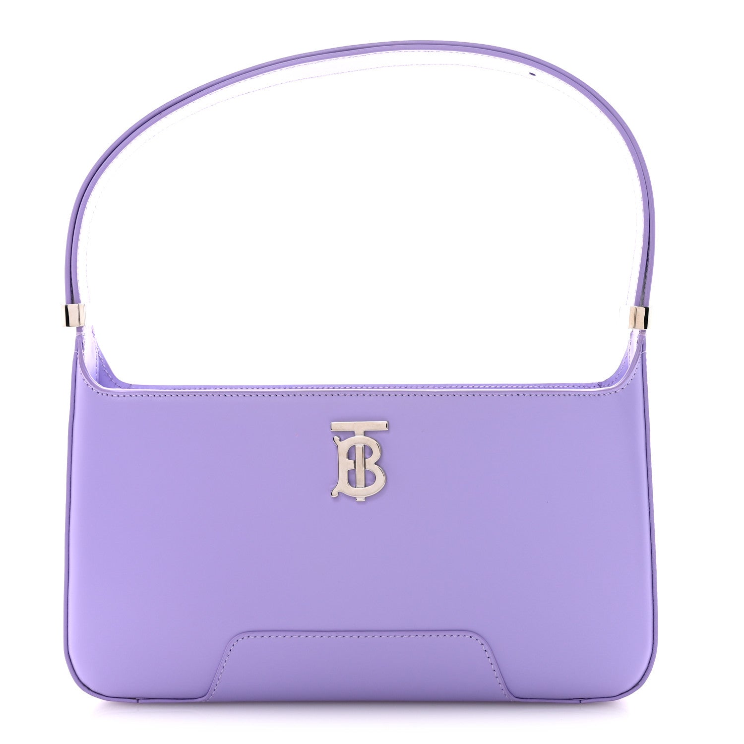 Burberry Smooth Calfskin TB Shoulder Bag Soft Violet 1 of 12